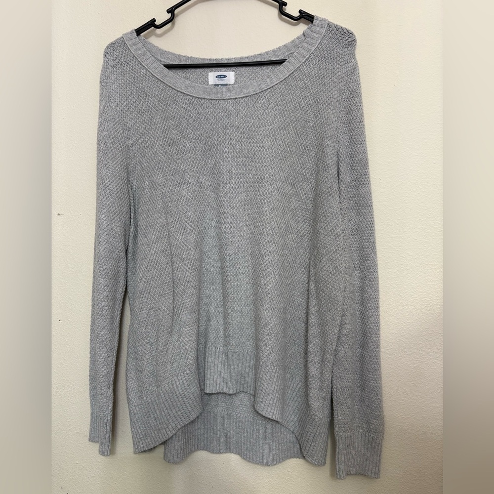 Old Navy Gray Crew Neck Sweater